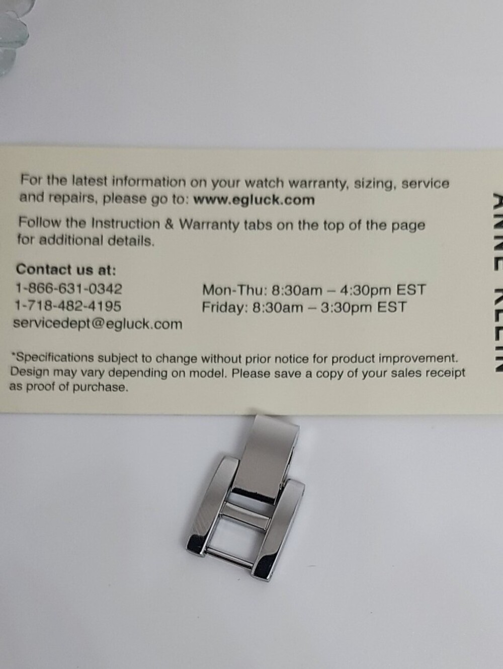 Vintage Anne Klein Two-Tone Gold & Silver Roman Numeral Bracelet Watch - Picture 9 of 12